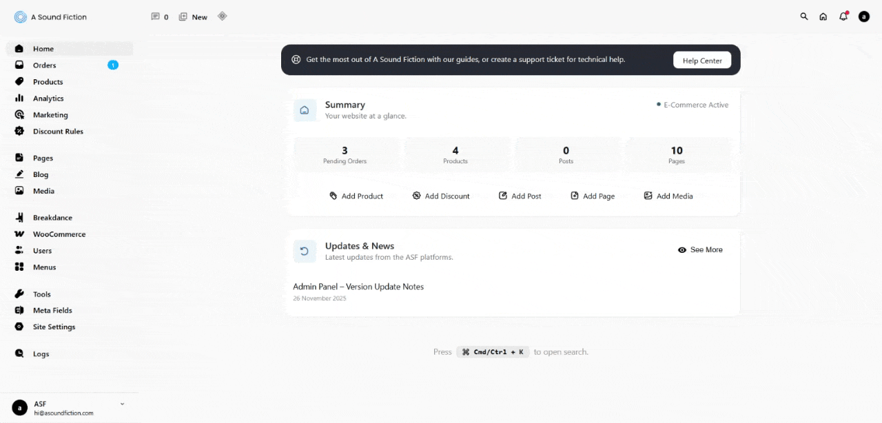 Section 1 Securely Logging Out of the Ecom Admin Panel New