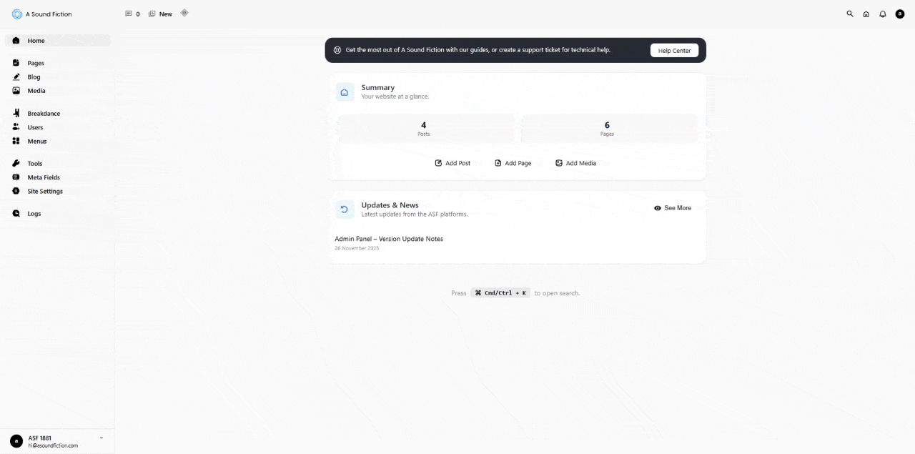 Section 8 Tools Redirections Screen Options