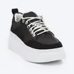 Black platform sneakers