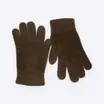 Brown wool gloves